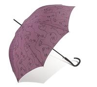 Pierre Cardin Damen Regenschirm Stockschirm mit Automatik Filière mauve