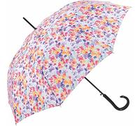 Pierre Cardin Damen Regenschirm Stockschirm mit Automatik Fleur Printanière beige