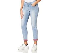 Pierre Cardin Damen Skinny Skinny Jeans Favourite Jeans Fransen 50262.1300, Gr. W38/L30, Blau (Blue 384)
