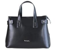 Pierre Cardin Damentasche aus echtem Leder, groß, Made in Italy, Schultertasche, multifunktional, elegant, Handtasche für Damen, Schwarz
