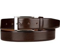 Pierre Cardin Ledergürtel mit Dornschließe Modell 'NAPPA' in Dunkelbraun, Größe 85