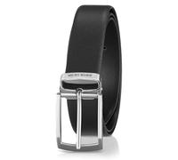 Pierre Cardin Gürtel Herren Vollledergürtel aus Rindleder, Herrengürtel 35 mm breit, Gürtel Herren schwarz, Größe/Size:105, Farbe/Color:schwarz