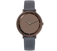 Pierre Cardin Herren Armband-Uhr analoge Quarz-Uhr mit Textil-Armband 3ATM 41mm CBV.1036 Grau/Braun