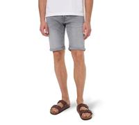 Pierre Cardin Herren Bermuda Jeans-Shorts | 5-Pocket Lefthand Stretch Denim Short | Kurze Hose, PC-Sisteron 7777.9854 Light Stone Grey Used Buffies
