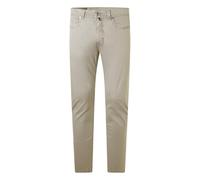 5-Pocket-Hose PIERRE CARDIN "PC-Lyon", Herren, Gr. 36, Länge 34, braun (braun rice), Web, Obermaterial: 97% Baumwolle, 3% Elasthan, unifarben, casual, slim fit lang, Hosen (95478737-36) braun rice