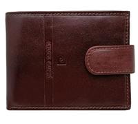 PIERRE CARDIN Herren-Geldbörse, dünn, Slim, Herren, klein, dünn, Rfid, Geschenk, Geldbörse mit Münzfach, dünn, Geldscheinhalter, Geldbörse für Jungen, braun, L, Zeitgenössisch