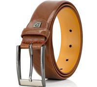 Pierre Cardin Gürtel Herren Glattleder braun, 115 CM (37 INCH)