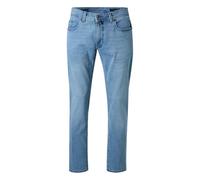 Tapered Fit Jeans mit 5-Pocket-Design Modell 'LYON' 40/32 men Hellblau