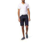 Pierre Cardin Herren Kurze Hose Lyon Bermuda | Männer Freizeit-Shorts | Tapered Fit | Blue/Black Buffies Washed | Blue/Black Buffies 8140 6803 | 33