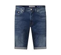 Pierre Cardin Herren kurze Hose Lyon Bermuda | Männer Freizeit-Shorts | Tapered Fit | Dark Blue Used Buffies Washed | dark blue Used Buffies 8128 6814 | 34