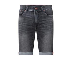 Pierre Cardin Herren Kurze Hose Lyon Tapered | Männer Freizeit-Shorts | Tapered Fit | Grey Fashion Vintage Washed | Grey Fashion Vintage 7757 9838 | 36