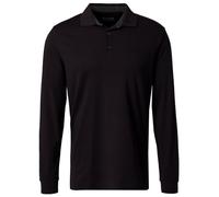 Pierre Cardin Herren Polo-Shirt Langarm Polo Longsleeve | Männer Polo-Hemd | 3 Knopf | Modern Fit | Schwarz 9000 | S