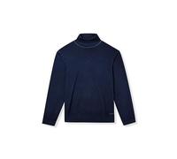 Pierre Cardin Herren Pullover Rundhals Strick Rolli | Männer Basic Strickpulli | Mordern Fit | Garment Dyed Washed | Dark Sapphire 5037 6319 | M