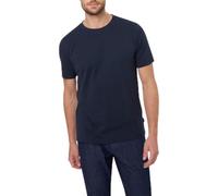 Pierre Cardin T-Shirt Herren Slim Fit Kurzarm Rundhals Baumwolle blau, L