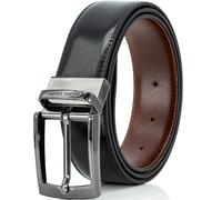 PIERRE CARDIN hochwertiger, vielseitiger Ledergürtel Herren in schwarz, 35 mm, aus Rindleder, als klassischer Gürtel