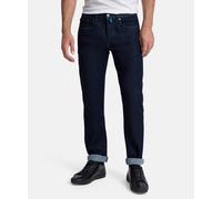 PIERRE CARDIN JEANS FUTUREFLEX LYON TAPTERED TAPERED FIT GREEN RIVET BLUE/BLACK USED - 34/34