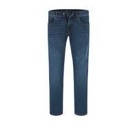 Regular-fit-Jeans PIERRE CARDIN "PC-Laval", Herren, Gr. 36, Länge 30, blau (ocean blau fashion), Web, Obermaterial: 81% Baumwolle, 18% Polyester, 1% Elasthan, unifarben, casual, regular fit knöchellan