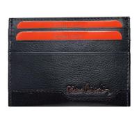 Pierre Cardin Kreditkartenetui, aus echtem Leder, Herren, dünn, dünn, klein, rfid, Geschenk, Jungen, Kreditkartenetui (schwarz)