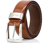 Pierre Cardin Leder-Gürtel Herren, Farbe/Color:braun, Size US/EU:Bundweite 95 cm Gesamtlänge 110 cm W 37.5 L