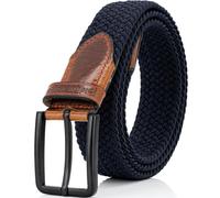 Pierre Cardin Ledergürtel Herren echt Leder aus Deutschland, Farbe/Color:blau, Size US/EU:Bundweite 110 cm Gesamtlänge 125 cm W 43.3 XL