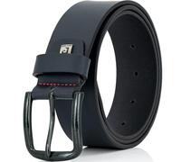 Pierre Cardin Ledergürtel Herren echt Leder aus Deutschland, Farbe/Color:blau, Size US/EU:Bundweite 95 cm Gesamtlänge 110 cm W 37.4 L