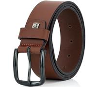 Pierre Cardin Gürtel Herren Glattleder braun, 100 CM (34 INCH)
