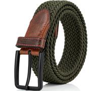 Pierre Cardin Ledergürtel Herren echt Leder aus Deutschland, Farbe/Color:grün, Size US/EU:Bundweite 90 cm Gesamtlänge 105 cm W 35.4 L