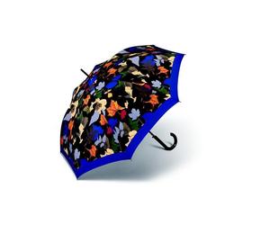 Pierre Cardin Long Ac Stockschirm Regenschirm Layered Leafs Blau