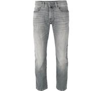 Pierre Cardin Regular Fit Jeans im Used-Look Modell 'Lyon' in Mittelgrau, Größe 34/32