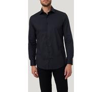 Pierre Cardin Modern Fit Hemd schwarz, Einfarbig
