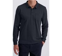 Pierre Cardin Modern Fit Longsleeve Poloshirt marine, Einfarbig