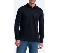 Pierre Cardin Modern Fit Longsleeve Poloshirt marine, Meliert