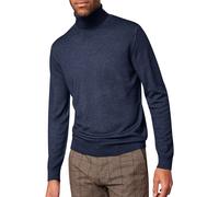 Pierre Cardin Modern Fit Rollkragenpullover marine, Einfarbig