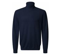 Pierre Cardin Modern Fit Rollkragenpullover marine, Einfarbig