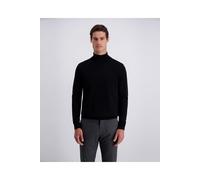 Strickpullover PIERRE CARDIN "Pierre Cardin Pullover", Herren, Gr. XL, schwarz, Obermaterial: 54% Wolle WO. 46% Baumwolle CO., uni, regular fit, Pullover Strickpullover, im unifarbenen Stil (15779501-