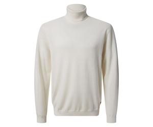 Pierre Cardin Modern Fit Rollkragenpullover weiss, Einfarbig