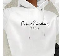 Pierre Cardin PARIS bedruckter Kapuzenpullover, warm für Herbst/Winter