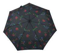 Pierre Cardin - Pierre Cardin Dark Floral Faltschirm Easymatic auf/zu Automatic Schwarz