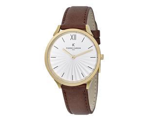 Pierre Cardin Pigalle Plissée Braun Unisex Armbanduhr CPI.2004 Einheitsgröße