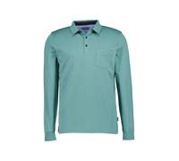 Pierre Cardin Polo-Shirt Herren Regular Fit Langarm Baumwoll-Jersey grün, M