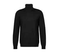Pierre Cardin Rollkragenpullover Herren Slim Fit Merinowolle schwarz, 6XL