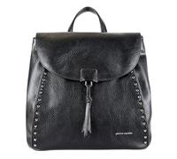 PIERRE CARDIN Rucksack, Damen, Umhängetasche, Kunstleder, Leder, Casual, Leder, elegant, multifunktional, Diebstahlschutz, Rucksack, Rucksack, Geschäftsreise, Handtasche, Schwarz , L