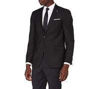 Pierre Cardin Sakko für Herren, Modell Grant-3 Futureflex - Regular Fit - Schurwolle mit Stretch-Anteil - elegantes Business Jackett für den Alltag, Baukasten System - Schwarz