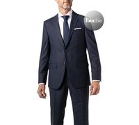 Pierre Cardin Sakko Herren Slim Fit Reverskragen Schurwoll-Stretch blau, 102