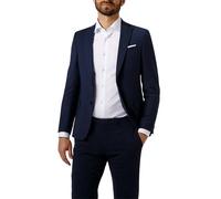 Pierre Cardin Sakko Herren Slim Fit Reverskragen Schurwolle blau, 50