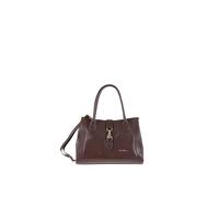 Pierre Cardin Schultertasche für Damen aus echtem Leder Made in Italy 34,5 x 22 x 17 cm 55086, Schokobraun, Einheitsgröße