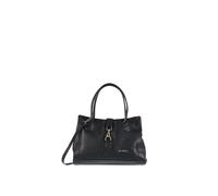 Pierre Cardin Schultertasche für Damen aus echtem Leder Made in Italy 34,5 x 22 x 17 cm 55086, Schwarz , Taglia unica
