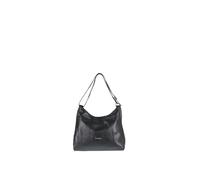 Pierre Cardin Schultertasche für Damen aus echtem Leder Made in Italy 36 x 31 x 12 cm 55093, Schwarz , Einheitsgröße