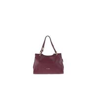 Pierre Cardin Schultertasche für Damen aus echtem Leder Made in Italy 38 x 26,5 x 12 cm 55097, bordeaux, Einheitsgröße