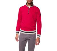 Pierre Cardin - Sweat-Shirt Stehkragen Reißverschluss rot Rot - Gr. - XL